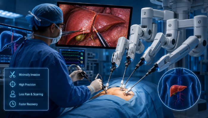 Laparoscopic Robotic Liver Surgery